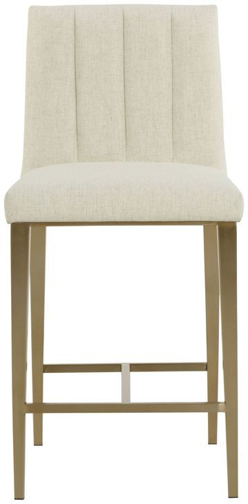 Hadwin Geralt Linen Performance Fabric Counter Height Stool