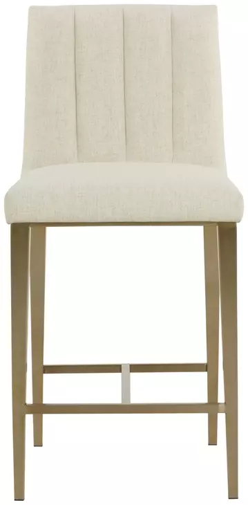 Hadwin Geralt Linen Performance Fabric Counter Height Stool