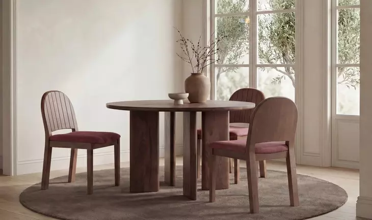 Emil Berry Upholstered Dining Chair Set of 2