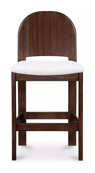 Emil Cream Upholstered Counter Height Stool