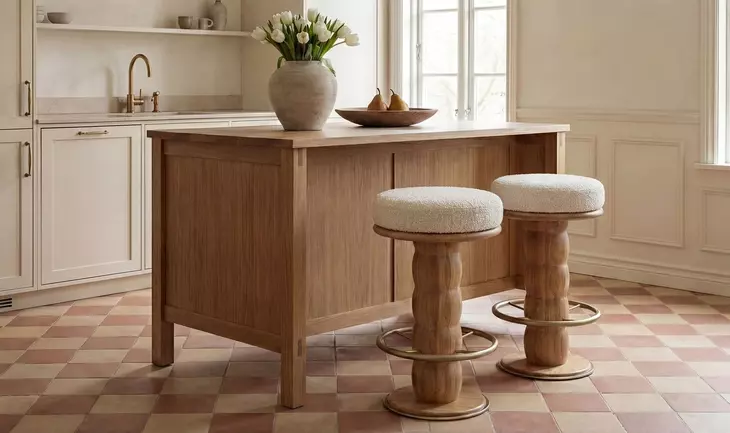 Nio White Mist Upholstered Swivel Counter Height Stool