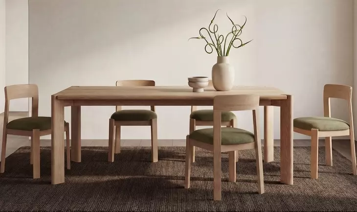 Oli Dark Green Upholstered Dining Chair Set of 2