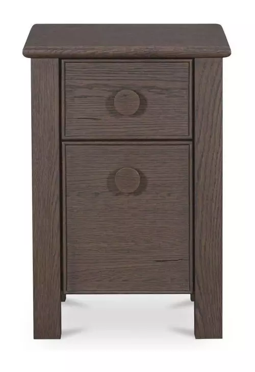 Loren Dark Brown 2 Drawer Small Nightstand