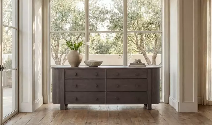 Loren Dark Brown 6 Drawer Dresser