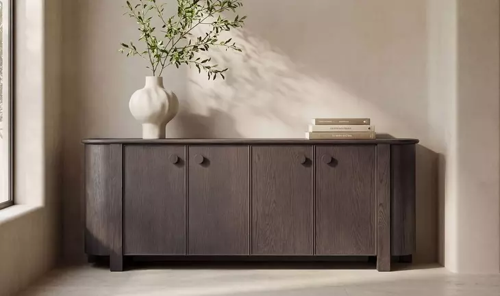 Loren Dark Brown 6 Door Sideboard