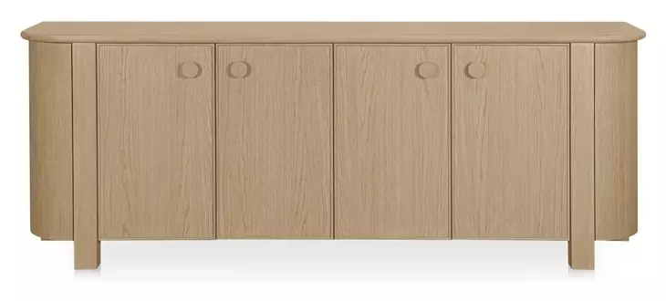 Loren Natural 6 Door Sideboard