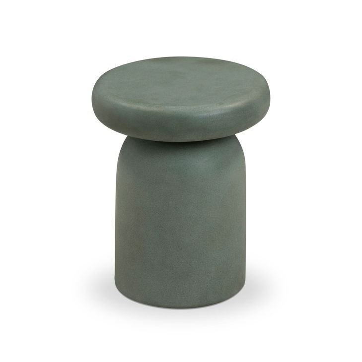 Lydia Green Outdoor Round Side Table
