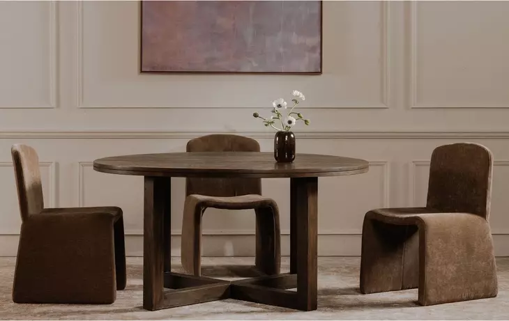 Ella Camel Upholstered Dining Chair