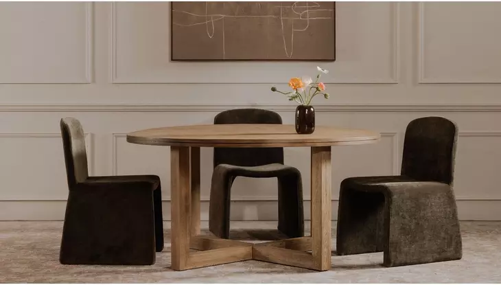 Ella Cedar Green Upholstered Dining Chair