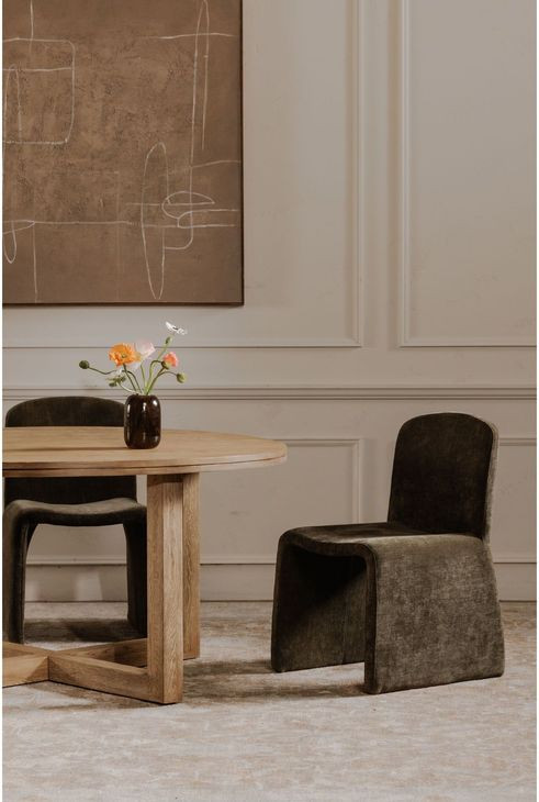 Ella Cedar Green Upholstered Dining Chair