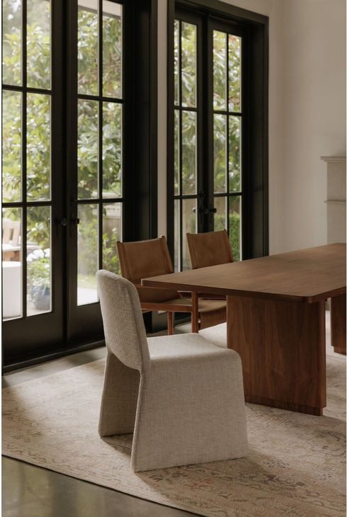 Ella Heather Beige Upholstered Dining Chair