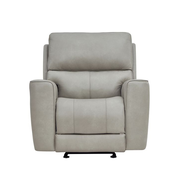 Laredo Cement Leather Zero Gravity Glider Power Recliner with Power Headrest and USB Charging