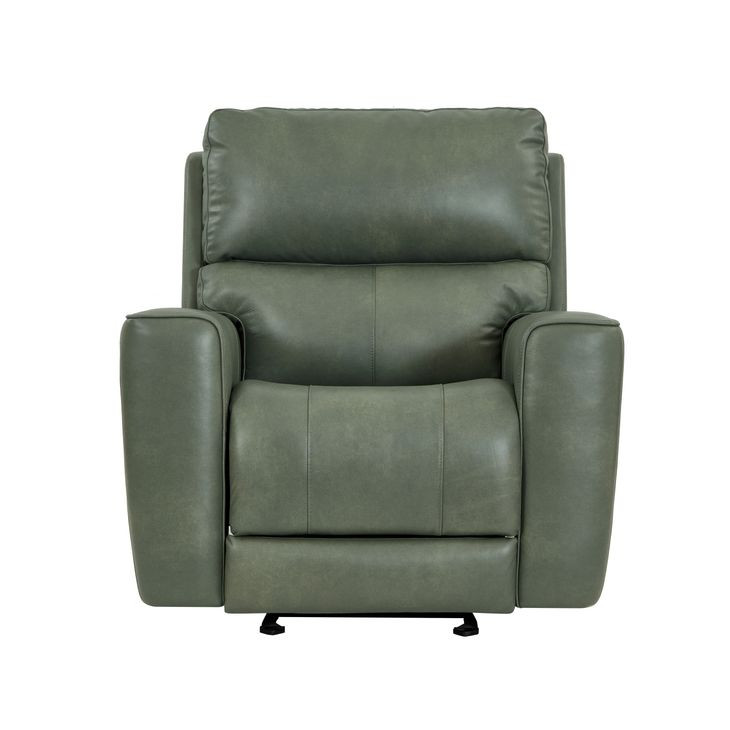 Laredo Sage Moss Leather Zero Gravity Glider Power Recliner with Power Headrest and USB Charging