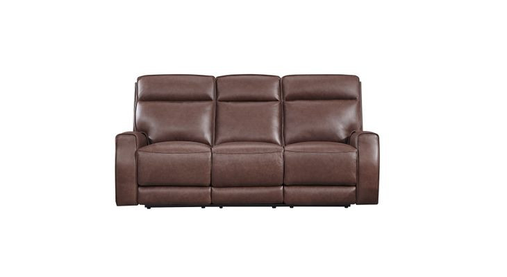 Sydney Brown Heritage Leather 84" Zero Gravity Power Reclining Sofa with Power Headrest and USB Charging