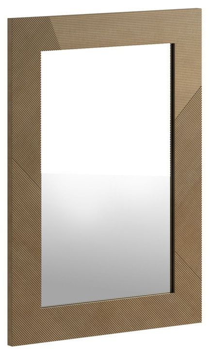 Loft Brown Rectangular Beaded Wall Mirror
