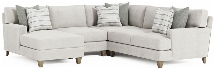 Mila Beige 4 Piece Modular Sectional with Pillows