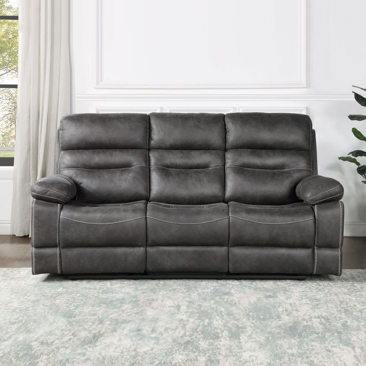 Rudger Gray 83" Manual Reclining Sofa