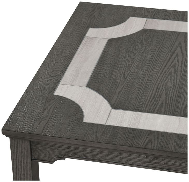 Lisbon Gray 78" Extendable Rectangular Dining Table