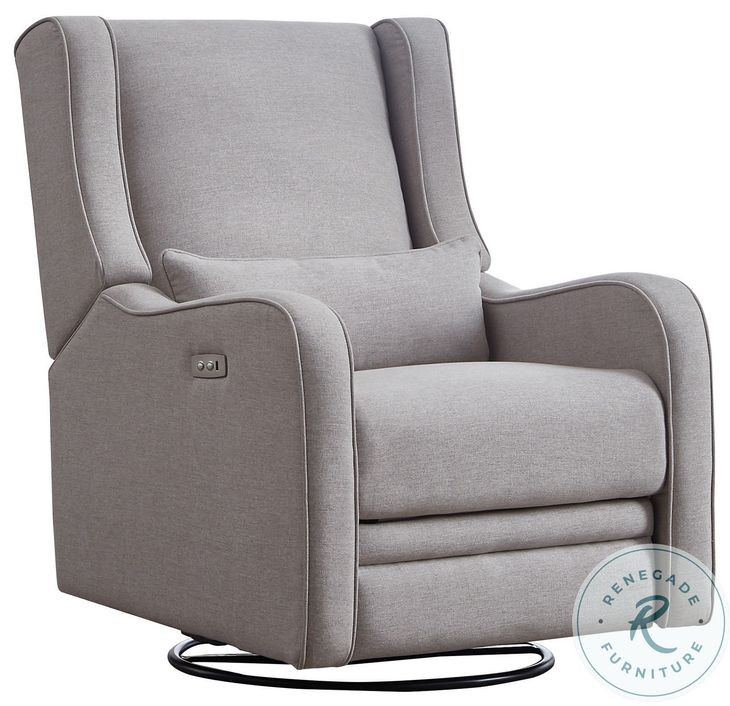 Elsa Pearl River Power Glider Recliner with USB Port