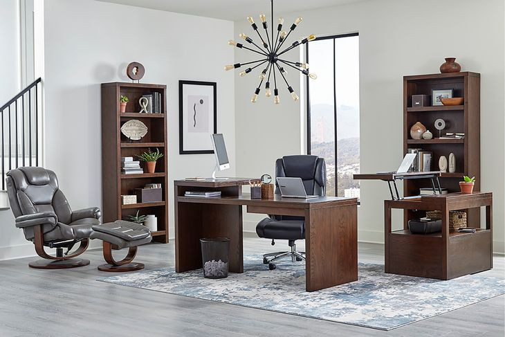 Elevation Warm Elm 66" Writing Desk