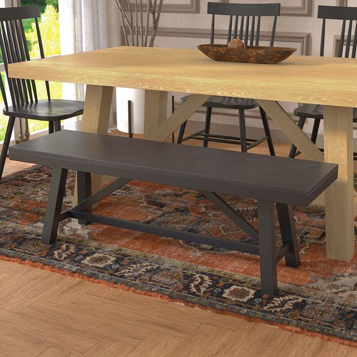 Eleanor Black Dining Bench