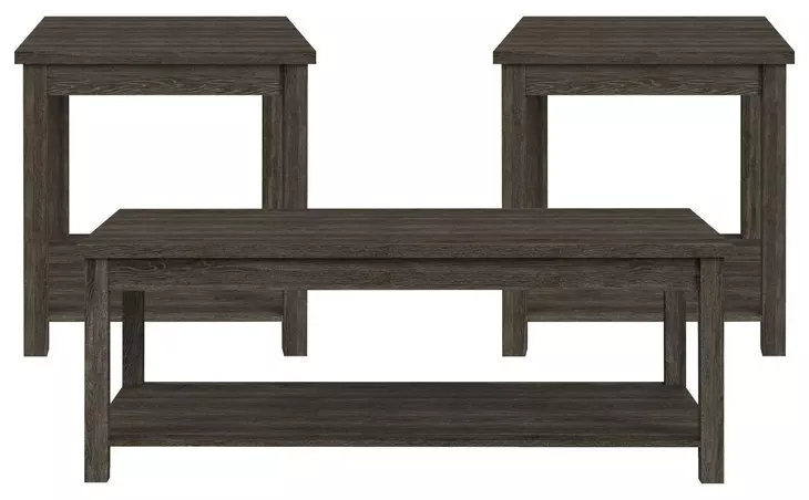 Holmes Mocha Gray 3 Piece Occasional Table Set