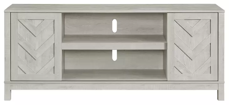 Holmes White 70" TV Stand With Sliding Door