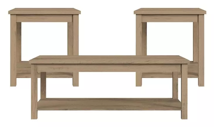 Holmes Brown 3 Piece Occasional Table Set