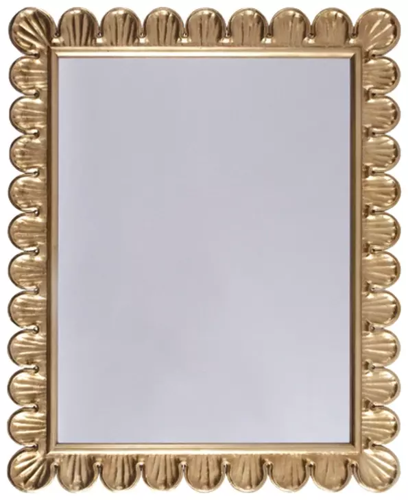 Eliza Gold Leaf Rectangular Wall Mirror