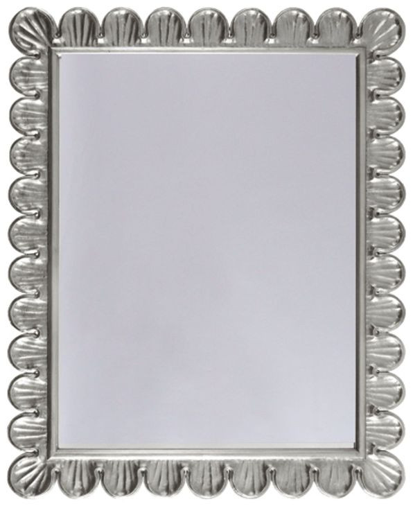 Eliza Silver Leaf Rectangular Wall Mirror