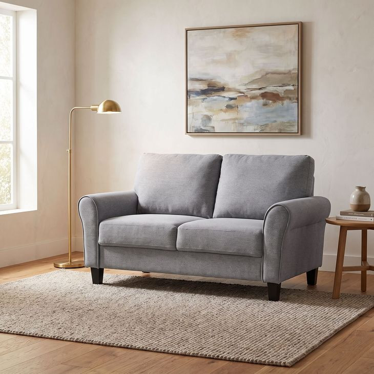 Ellery Dark Gray 58" Loveseat