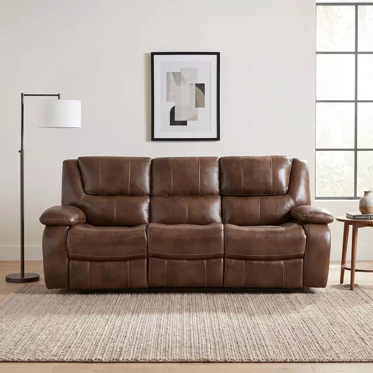 Ellicott Brown Double 87" Reclining Sofa