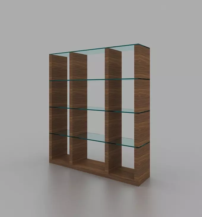 Elm Walnut Wall Unit