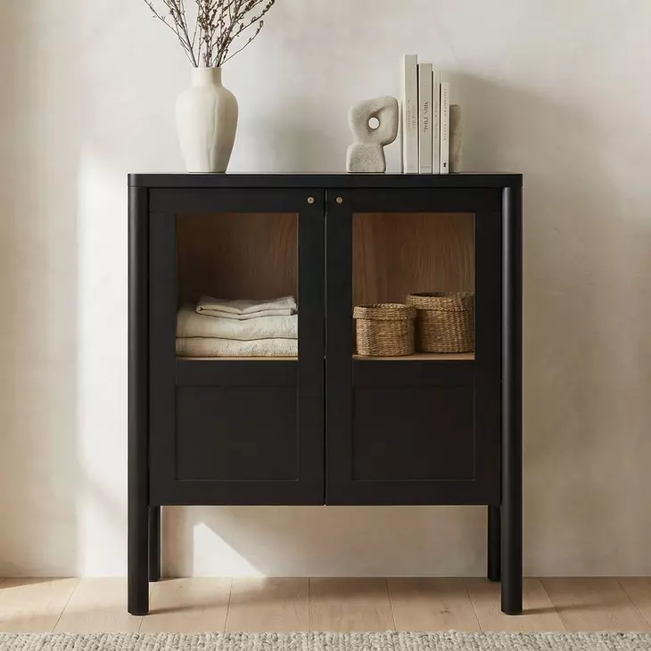 Hannah Black 2 Door Cabinet