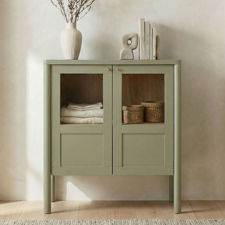 Hannah Green 2 Door Cabinet