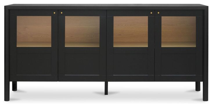 Hannah Black 4 Door Sideboard