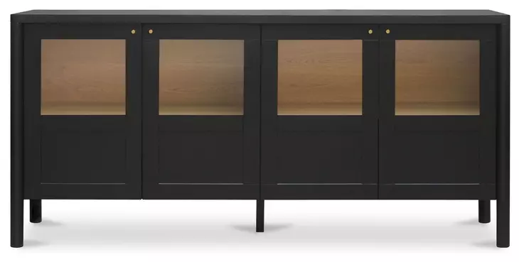Hannah Black 4 Door Sideboard