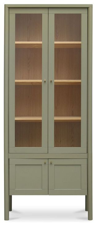 Hannah Green 4 Door Tall Cabinet