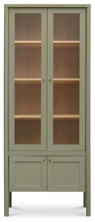 Hannah Green 4 Door Tall Cabinet