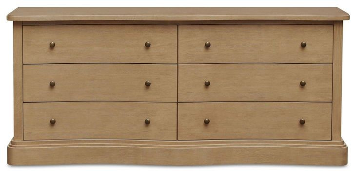 Clarence Natural 6 Drawer Dresser
