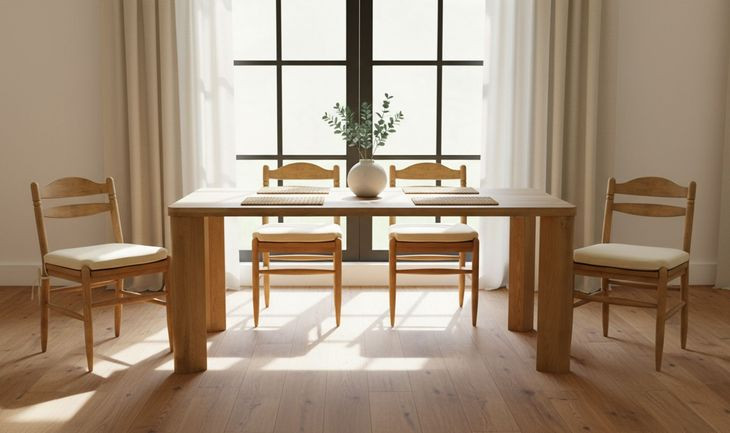 Tate Beige Upholstered Dining Chair Set of 2