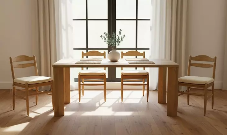 Tate Beige Upholstered Dining Chair Set of 2