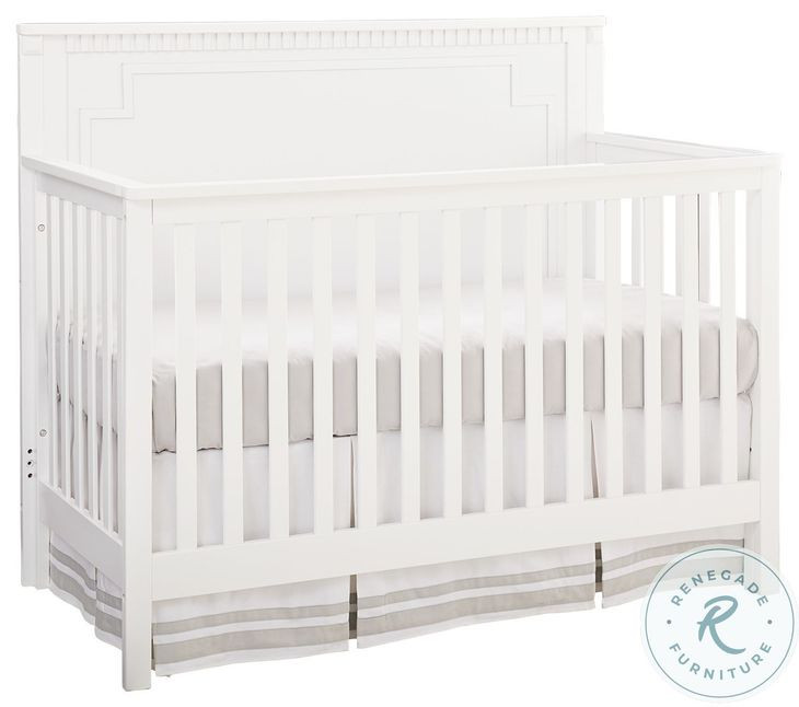 Emery White Convertible Standard Crib