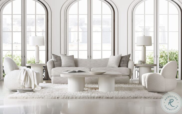 Turo Bone Round Side Table