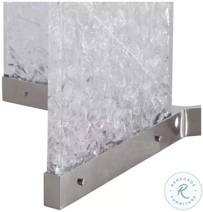 Andorra Chrome And Silver Dining Table