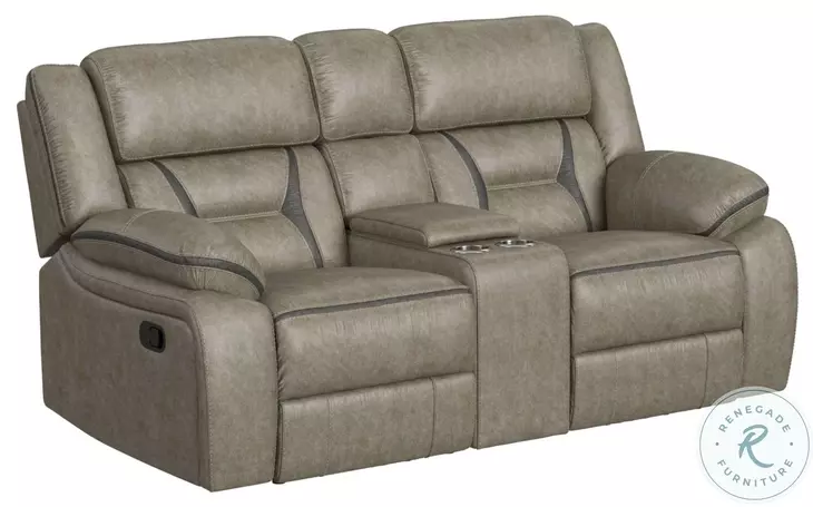 Kaoru Grey Reclining Loveseat