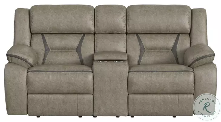 Kaoru Grey Reclining Loveseat