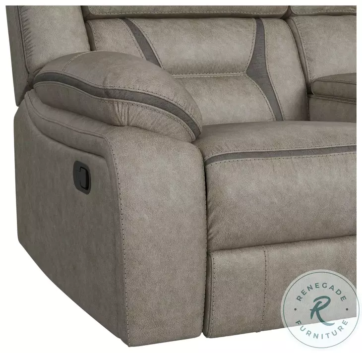 Kaoru Grey Reclining Living Room Set