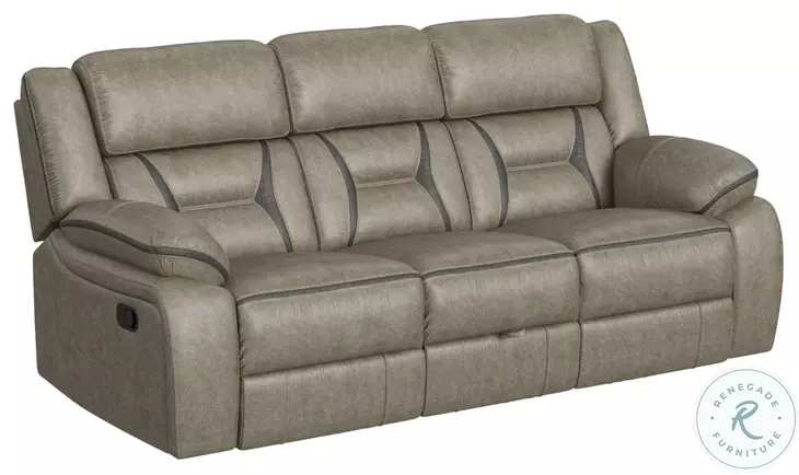 Kaoru Grey Reclining Living Room Set