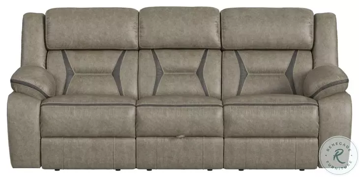 Kaoru Grey 87" Reclining Sofa